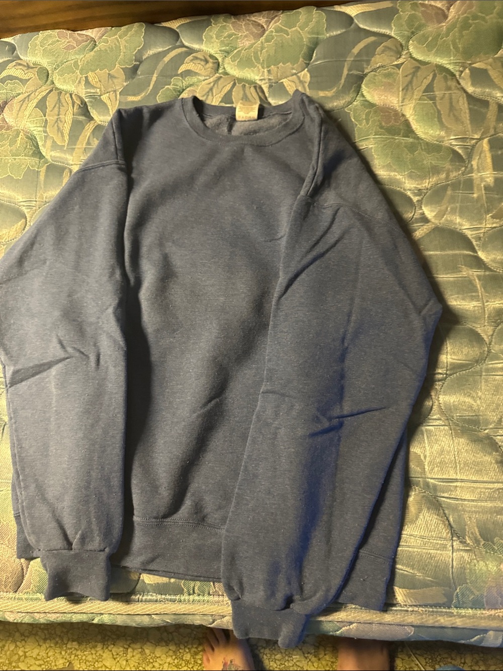 Jerzees Men's Navy Blue Crewneck Sweatshirt